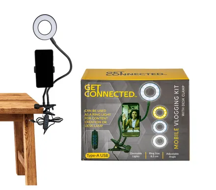Mobile Vlogging Kit With Desk Clamp