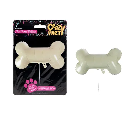 Pet Party Bone Helium Balloon