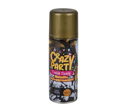 Crazy Party Metallic Decor Spray