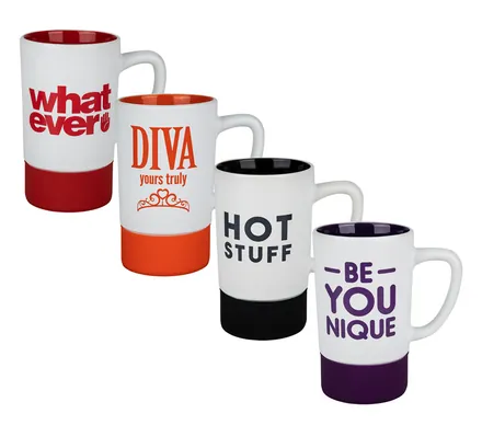 Matte Mug With Gold Print, 500ml