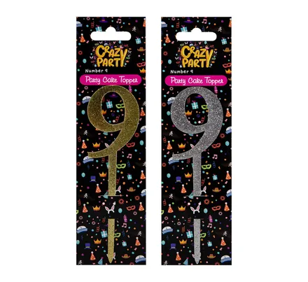 Cake Topper,Birthday Number 9,1-Piece