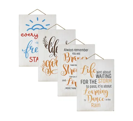 Wall Plaque Inspirational, 21 X 30cm