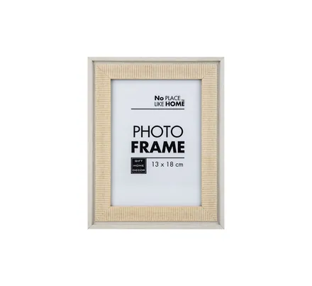 White Picture Frame With Stripes