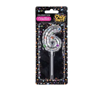 Birthday Candles,Metallic,Nu,Ber 6