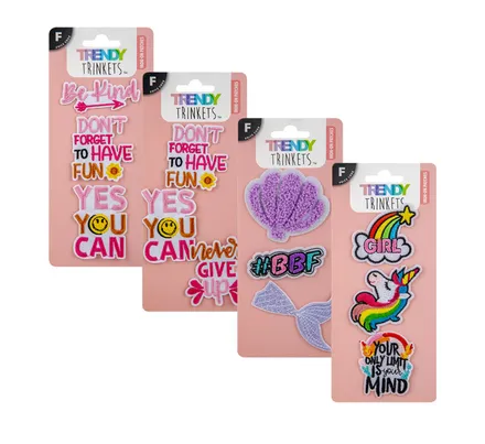 Iron On Patch Set Of 3,Rainbow