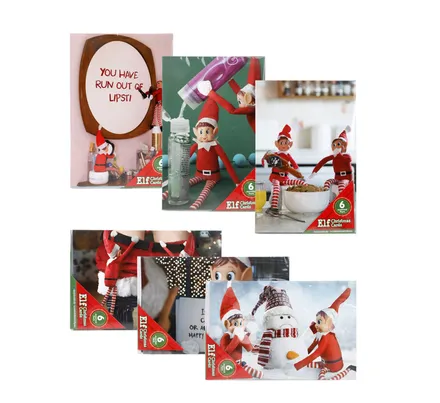 Elf Card With Envelope, 6-Piece