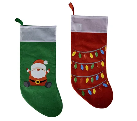 Christmas Stocking Printed, 40cm