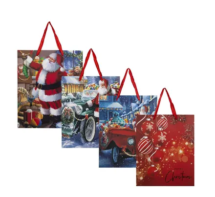 Large Christmas Gift Bag, 26 X 32cm
