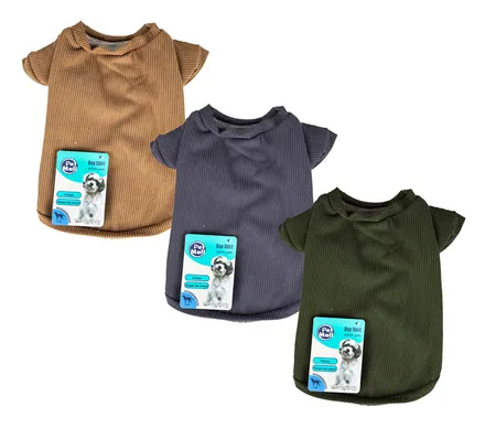 Pet Winter Shirt Corduroy - Large