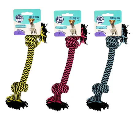 Dog Tug Toy With Double Knot, 25cm