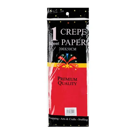 Crepe Paper Red