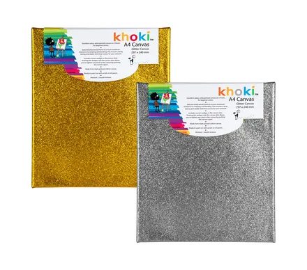Wood Mounted Glitter Artists Canvas