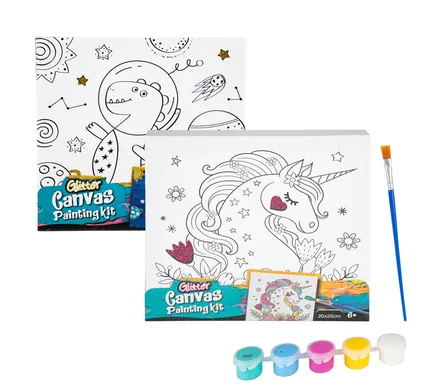 Art & Craft Printed Glitter Paint Canvas