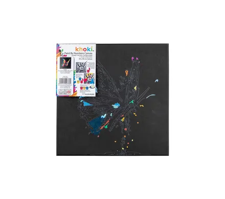 Black Canvas Paint-By-Numbers