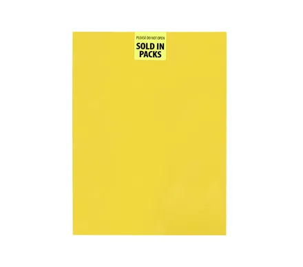 Project Art Paper-Yellow, 5-Pack A2