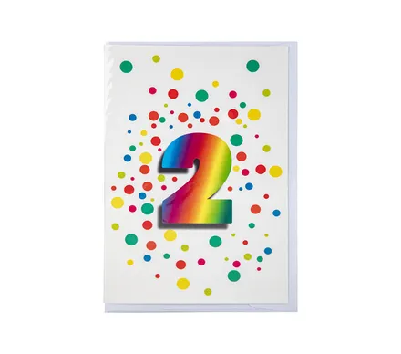 Milestone Birthday Card & Envelope 2