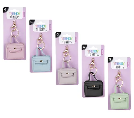 Mini Handbag Keychain 6x2cm Assorted
