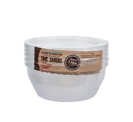 Food Storage Containers 750ml 3-Piece