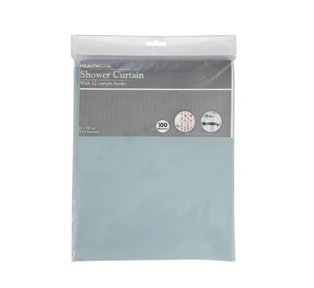 Plastic Shower Curtain 180 X 180cm