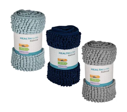 Chenille Bathmat, 50x 80cm Assorted