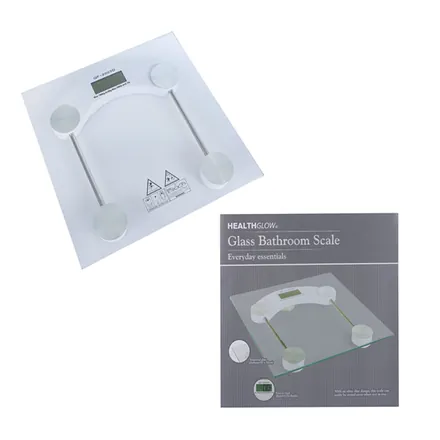 Glass Bathroom Scale Lcd Max Weight 180