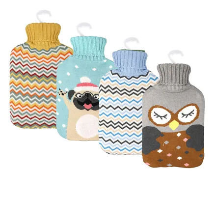 Hot Water Bottle, With Knit Cover