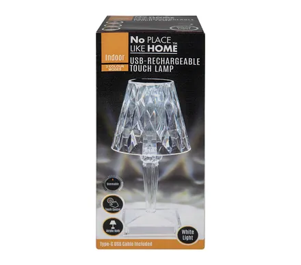Rechargeable Touch Lamp, 12 X 19cm