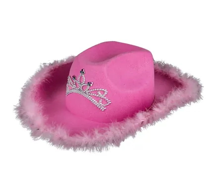Dress Up Cowgirl Hat With Tiara