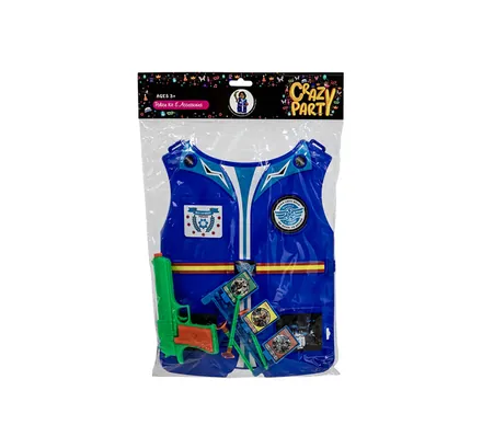 Police Dress Up Kit, 6-Piece