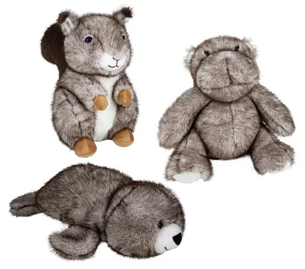 Plush Two-Tone Animals
