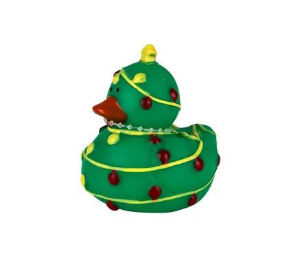 Vinyl Themed Duck 5cm, Christmas Tree