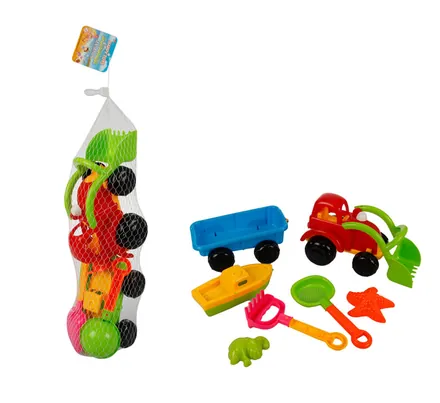Beach Truck Trailer Play Set, 7-Piece