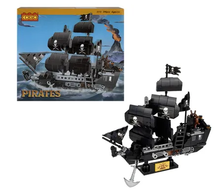 Pirate Building Blocks Cogo 298-Piece