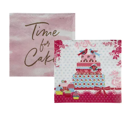 Serviettes 2ply 20pc Tea Time