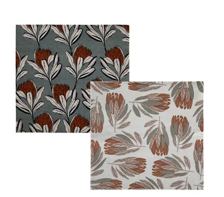 Serviettes 2ply 20pc Protea