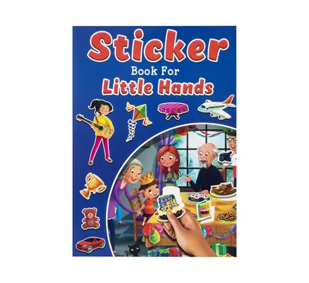 Blue Book Of Sticker For Little Hands