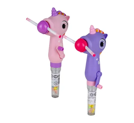 Unicorn Stick Fan With Candy
