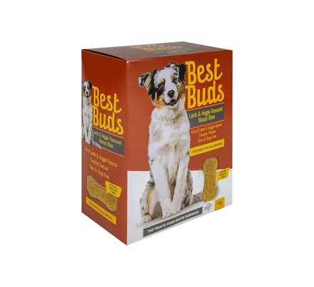Best Buds Dog Biscuits Lamb & Veg 1kg